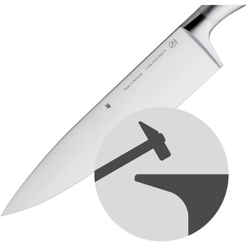 더블유엠에프 WMF Grand Gourmet Chefs Knife Length 29.5 cm Blade Length 15 cm Performance Cut Made in Germany Forged Special Blade Steel Handle Stainless Steel, 15 cm