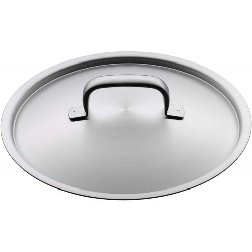 더블유엠에프 WMF Gourmet Plus 18/10 24-cm Stainless Steel Low Casserole with Lid, 4.1 Litres