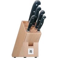 WMF Knife Block with Knife Set Top Quality Knife Forged Performance Cut and 1 Block Beech Wood