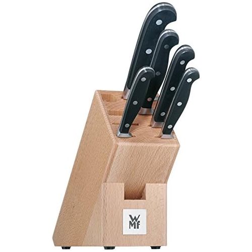 더블유엠에프 WMF Knife Block with Knife Set Top Quality Knife Forged Performance Cut and 1 Block Beech Wood