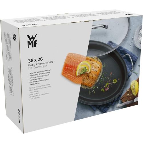 더블유엠에프 WMF 0761506380 Fish Pan with Glass Lid