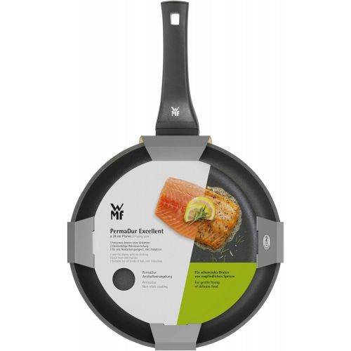 더블유엠에프 WMF PermaDur Excellent Frying Pan 28 cm Aluminium Coating Induction with Flame-Retardant Plastic Handle