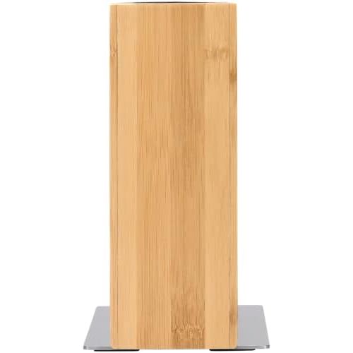 더블유엠에프 WMF Empty Knife Block without Knife Empty Wood Bamboo for 5-6 Knives with Plastic Brush Insert