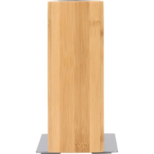 더블유엠에프 WMF Empty Knife Block without Knife Empty Wood Bamboo for 5-6 Knives with Plastic Brush Insert