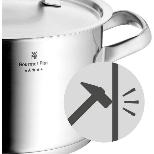 더블유엠에프 WMF Gourmet Plus Stainless Stee Stock Pot with Lid, 8.8 Litres