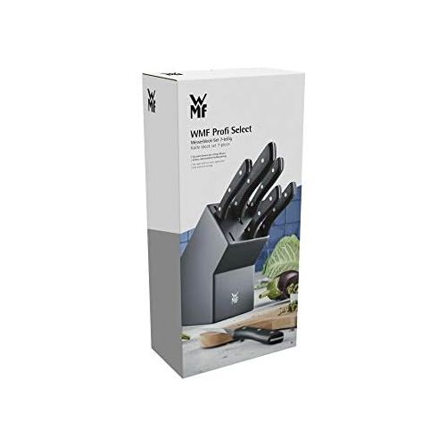 더블유엠에프 WMF 7-Piece Knife Block with Knife Set, 6 Forged Knives, 1 Block Painted Wood, Special Blade Steel, Stainless Steel Rivets