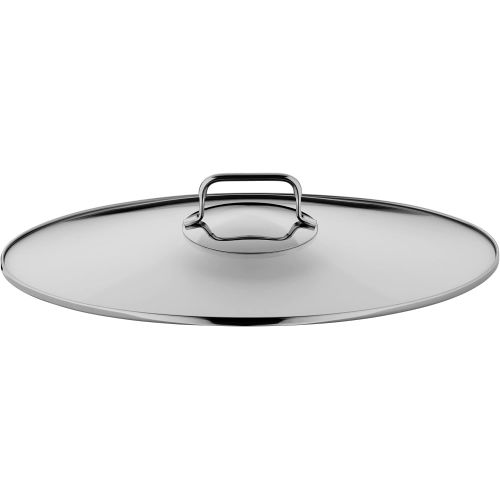 더블유엠에프 WMF ProfiSelect Roasting Pan Oval with Free Thermometer Stainless Steel with Glass Lid Suitable for Induction, Dishwasher Safe, Oven Safe, 7.8Litre 38cm x 26cm x 12cm