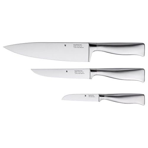 더블유엠에프 WMF 3-Piece Grand Gourmet Performance Cut Knife Set Made in Germany Forged Special Blade Steel Handles Stainless Steel