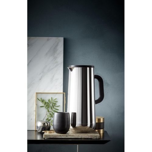 더블유엠에프 WMF Impulse Stainless Steel Vacuum Flask Coffee Tea 1L, Height 28.5cm Glass Panel Automatic Closure 24Hour Cold and Warm Gift Box