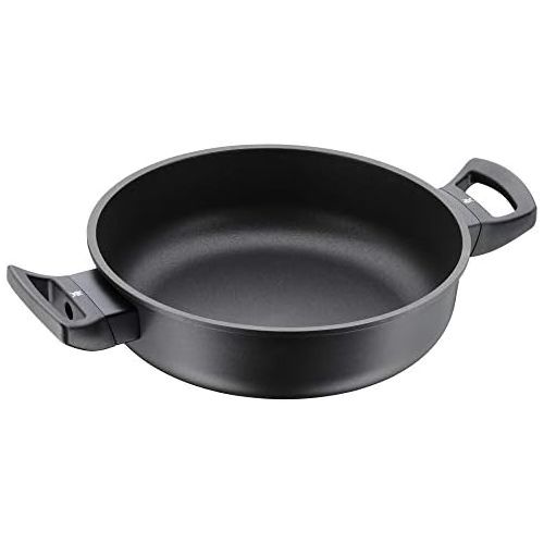 더블유엠에프 WMF PermaDur Excellent Serving Saute Pan 24 cm High Rim Aluminium Coated Induction with Flame-Retardant Plastic Handle