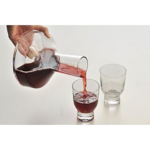 더블유엠에프 WMF Taverno Wine Decanter with Hollow Base 1.0 L Glass Decanter Bottle for Red Wine Aerator Easy Care Elegant High-Quality
