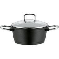 WMF Bueno Induction Cooking Pot Diameter 20cm approx. 2.5L Rim Glass Lid Die-Cast Aluminium Non-Stick Coating Suitable for Induction Cookers Dishwasher Safe
