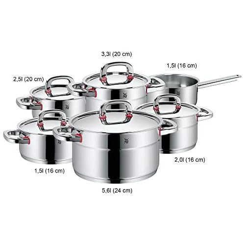 더블유엠에프 WMF Premium One 1788066040 6-Piece Cookware Set