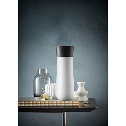 더블유엠에프 WMF Cromargan Stainless Steel Insulated Thermal Beaker 0.35Litre Height 22cm oe7,4Automatic Closure 360° Isolierkern Drink Double Walled Stainless Steel, White