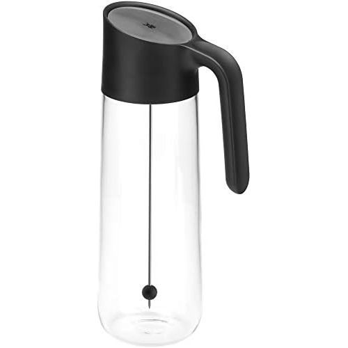 더블유엠에프 WMF Nuro Water Carafe 1.0 L with Handle and Fruit Skewer Height 29.7 cm Glass Carafe CloseUp Closure Black