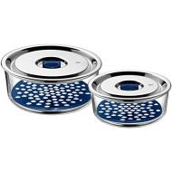 WMF Top Serve 0654916020 Storage and Serving Containers with Drainage Grille Set of 2