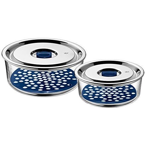 더블유엠에프 WMF Top Serve 0654916020 Storage and Serving Containers with Drainage Grille Set of 2