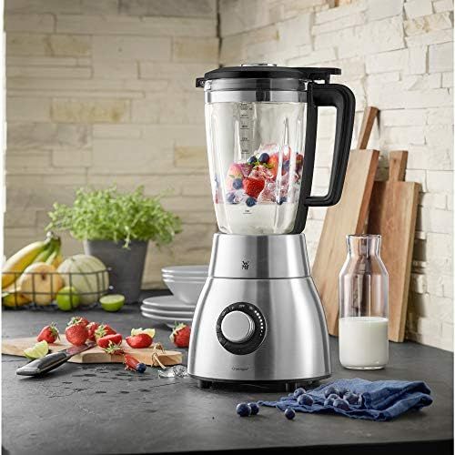 더블유엠에프 WMF Kult Pro Blender (1,400 Watt, 25,000 rpm, 1.8 Litre Glass Container, Smoothie, Ice Crush, and Interval Function)