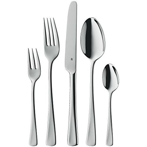 더블유엠에프 WMF Denver cutlery set, 12 persons, 60 pieces, monobloc knives, Cromargan polished stainless steel, glossy, dishwasher-safe