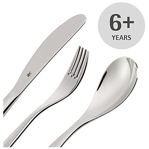 더블유엠에프 WMF little Prinz childrens tableware, with childrens cutlery, 6-piece, from 6 years, Cromargan polished stainless steel, dishwasher-safe, color and food safe