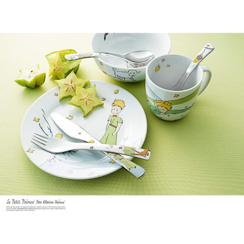 더블유엠에프 WMF little Prinz childrens tableware, with childrens cutlery, 6-piece, from 6 years, Cromargan polished stainless steel, dishwasher-safe, color and food safe