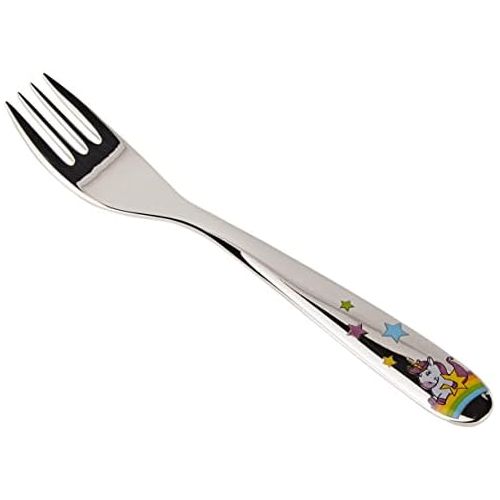 더블유엠에프 WMF Unicorn Childrens Cutlery Set 4-Piece 3-9 Years Stainless Steel Cromargan Polished Dishwasher Safe