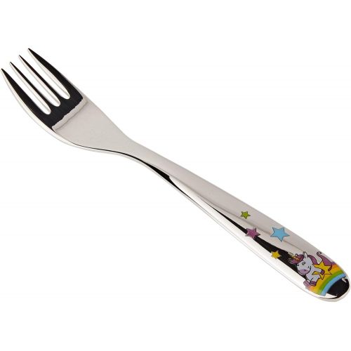 더블유엠에프 WMF Unicorn Childrens Cutlery Set 4-Piece 3-9 Years Stainless Steel Cromargan Polished Dishwasher Safe