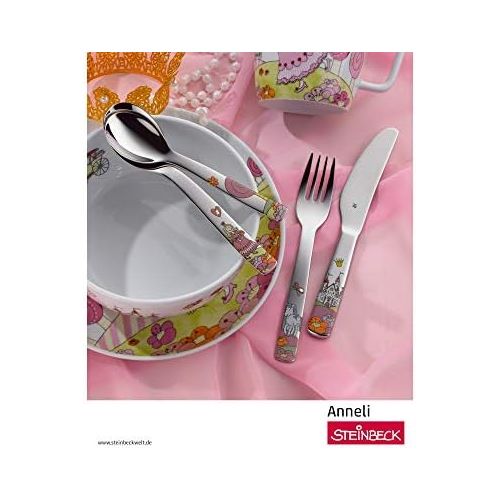 더블유엠에프 WMF Princess Anneli Childrens Crockery Plate Diameter 19 cm Porcelain Dishwasher Safe Colour and Food Safe