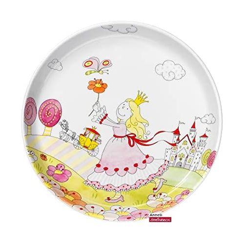 더블유엠에프 WMF Princess Anneli Childrens Crockery Plate Diameter 19 cm Porcelain Dishwasher Safe Colour and Food Safe