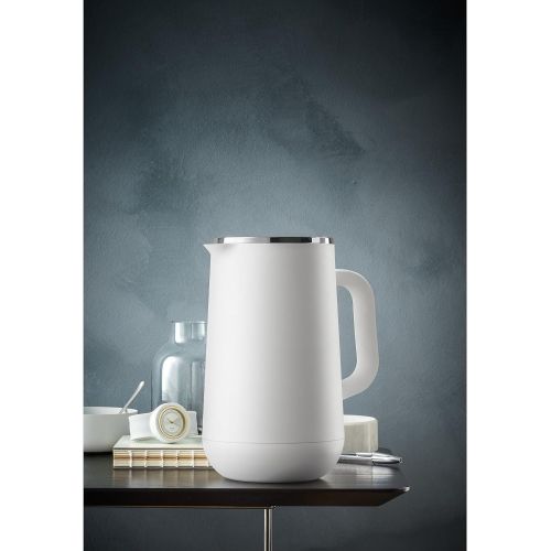 더블유엠에프 WMF Impulse Thermos Pot / Jug for Tea or Coffee - 1 Litre - Twist Closure - Keeps Drinks Warm or Cold for 24 Hours, White