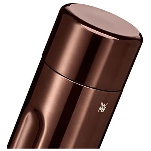 더블유엠에프 WMF Motion Thermos Flask 1.0 L Cromargan Stainless Steel for Tea or Coffee Vacuum Flask with Drinking Cup Keeps Cold for 24 Hours and 12 Hours Warm Copper