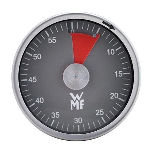 더블유엠에프 WMF Magnetic Timer Cromargan Stainless Steel Egg Timer 60 Minute Remaining Time Display Acoustic Alarm