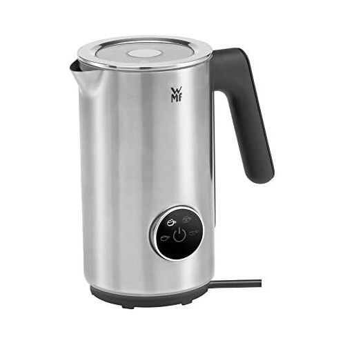 더블유엠에프 WMF Lumero Design Milk Frother Electric Frappe Mixer, 100-250 ml, Touch Display, LED Light, 500 Watt, for Milk Froth, Hot Milk, Milk Warmer, Matte Stainless Steel