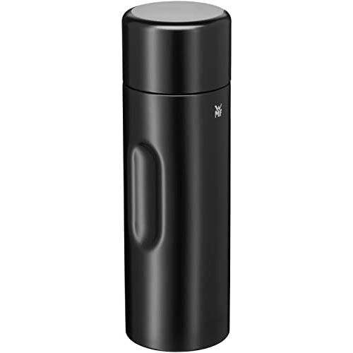 더블유엠에프 WMF Motion Insulated Flask 0.75 L Cromargan Stainless Steel for Tea or Coffee Vacuum Flask with Drinking Cup, Keeps Cold for 24 Hours and 12 Hours Warm Black Matte