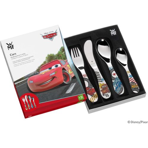 더블유엠에프 WMF Disney CARS2 Childrens Cutlery Set 4-Piece, transparent, 22 x 16 x 3 cm