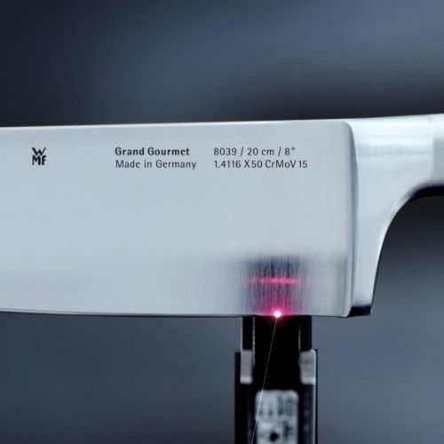 더블유엠에프 WMF Grand Gourmet Chefs Knife Length 33.5 cm Blade Length 20 cm Performance Cut Made in Germany Forged Special Blade Steel Handle Stainless Steel, 20 cm