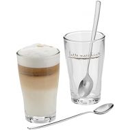 WMF Barista 0954149990 Latte Macchiato Set (2 Glasses with 2 Spoons)