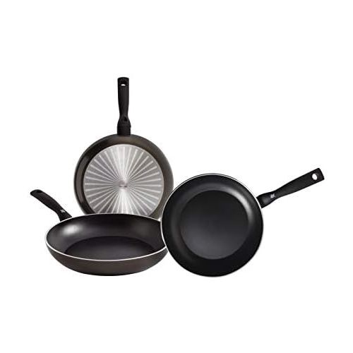 더블유엠에프 Visit the WMF Store WMF Permadur Element 3-Piece Pan Set Stainless Steel 20/24/28 cm with Non-Stick Coating for All Types of Cookers including Induction, Die-Cast Aluminium