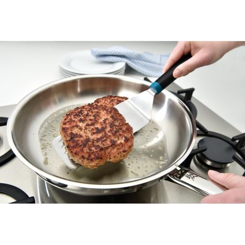 더블유엠에프 WMF Flip Spatula Hello Fun Ctionals Dishwasher-Safe Lagoon Black 31,8cm Plastic Serrated Face