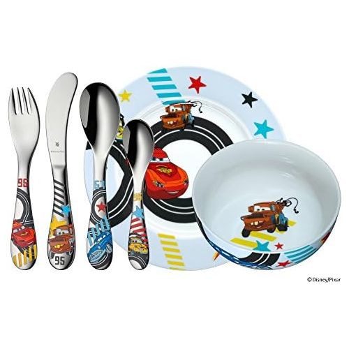 더블유엠에프 WMF Disney CARS2 Childrens Crockery Set from 6 Pieces, transparent, 40 x 25 x 10 cm