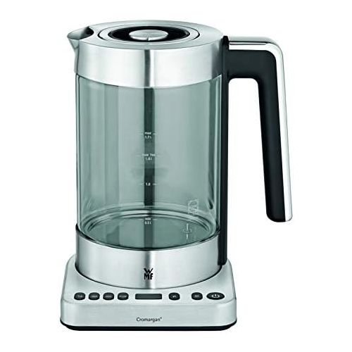 더블유엠에프 WMF Lono 2 in 1 Vario kettle, with temperature setting, 1.4 - 1.7 l, 3000 W, glass tea maker with tea strainer, keep warm function