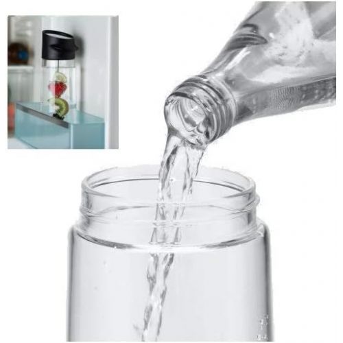 더블유엠에프 WMF Nuro Water Carafe 1 L Height 29.7 cm Glass Carafe CloseUp Closure Black