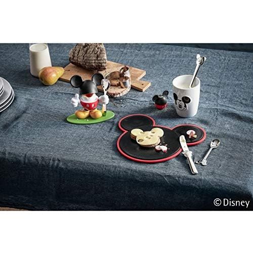 더블유엠에프 WMF Disney Mickey Mouse Chopping Board Set 3-Piece with Childrens Knife and Cookie Cutter Plastic Cromargan Polished Stainless Steel, Silver, 25 x 25 x 5 cm