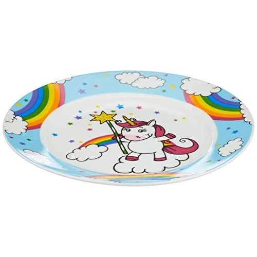 더블유엠에프 WMF Unicorn Childrens Plate 19 cm Porcelain Dishwasher Safe Colour and Food Safe