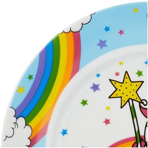 더블유엠에프 WMF Unicorn Childrens Plate 19 cm Porcelain Dishwasher Safe Colour and Food Safe