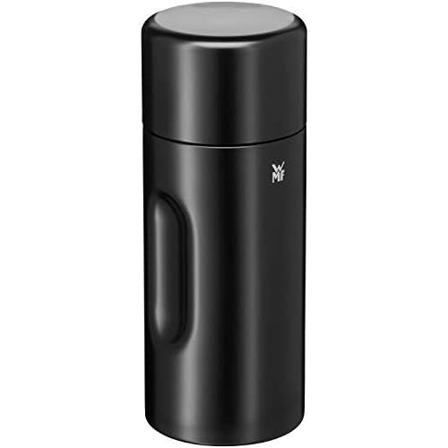 더블유엠에프 WMF Motion Insulated Flask 0.5 L Cromargan Stainless Steel for Tea or Coffee Vacuum Flask with Drinking Cup Keeps 24 Hours Cold and 12 Hours Warm Black Matte