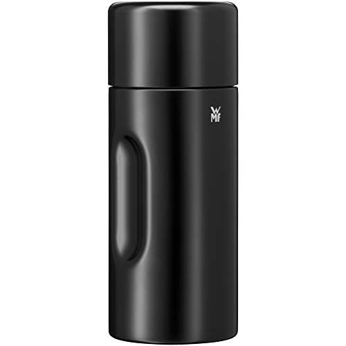 더블유엠에프 WMF Motion Insulated Flask 0.5 L Cromargan Stainless Steel for Tea or Coffee Vacuum Flask with Drinking Cup Keeps 24 Hours Cold and 12 Hours Warm Black Matte