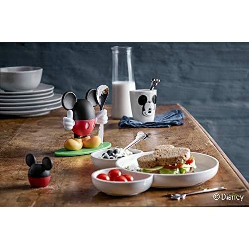 더블유엠에프 WMF Disney Mickey Mouse Shaker Set, Salt Shaker with 4Spoons Cromargan Stainless Steel, Polished, Dishwasher Safe