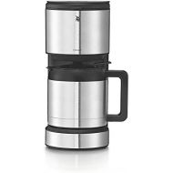 WMF Stelio Aroma Filterkaffeemaschine mit Thermoskanne - coffee makers (Freestanding, Ground coffee, Coffee, Drip coffee maker, Black, Silver, Buttons)