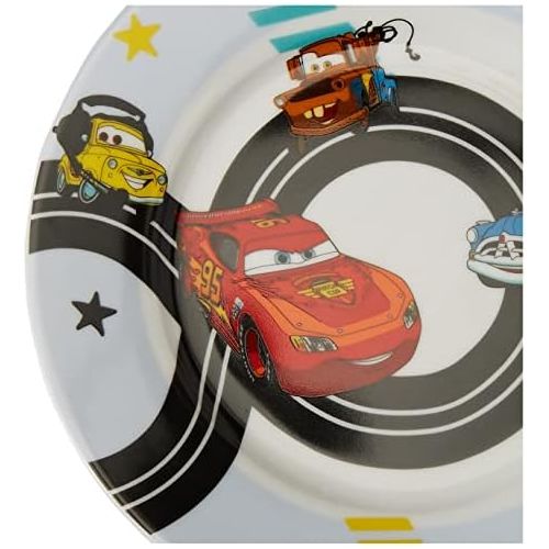 더블유엠에프 WMF Disney Cars2 Childrens Crockery Plate 19 cm Porcelain Dishwasher Safe Colour and Food Safe